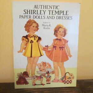 90s Authentic Retro 1991 SHIRLEY TEMPLE PAPER DOLLS & DRESSES Marta Kerns Uncut